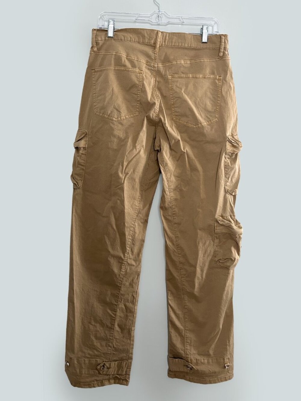 Pistola Bobbie Utility Cargo Pants Size 27 Tan Khaki Wide Leg Multi Pocket Y2K - Picture 4 of 8